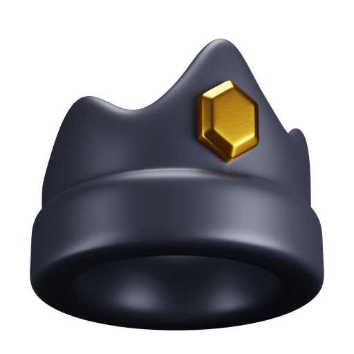 Crown, dynamic, premium icon