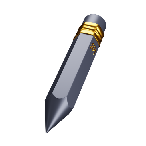 Pencil, dynamic, premium icon