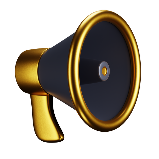 Megaphone, dynamic, premium icon