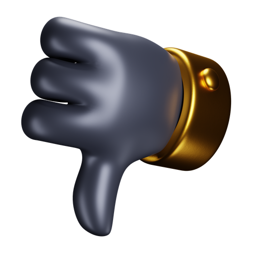 Thumb, down, dynamic, premium icon