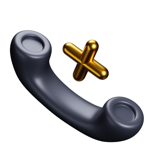 Phone, end, dynamic, premium icon
