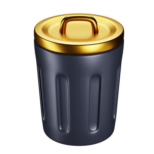 Trash, can, dynamic, premium icon