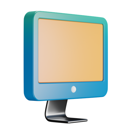Computer, dynamic, color icon