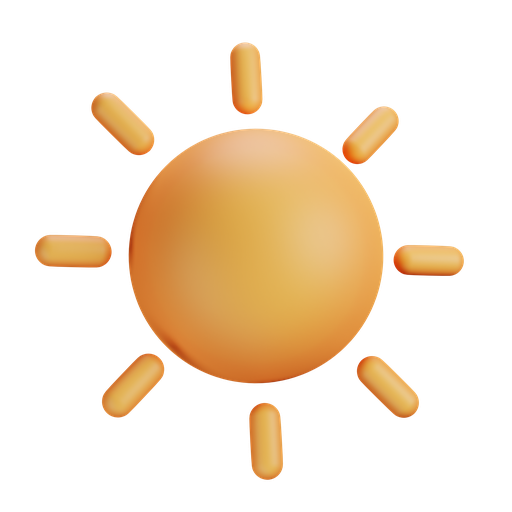 Sun, dynamic, color icon