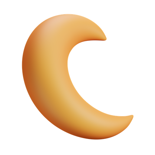 Moon, dynamic, color icon