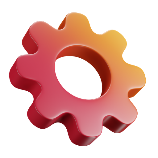 Setting, dynamic, color icon