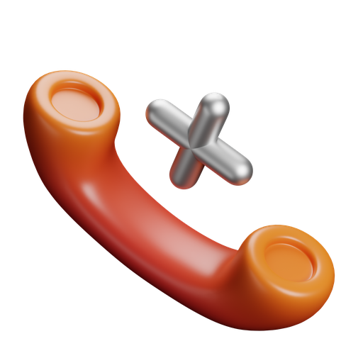 Phone, end, dynamic, color icon