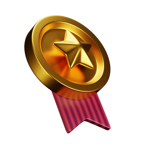 Medal, dynamic, color icon