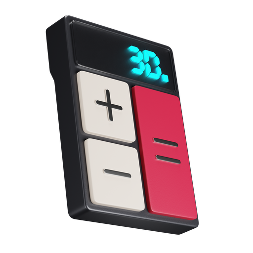 Calculator, dynamic, color icon