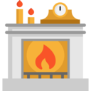 winter,warm,furniture and household,chimney,fireplace,living room ok 