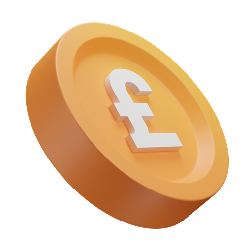 Pound, dynamic, color icon