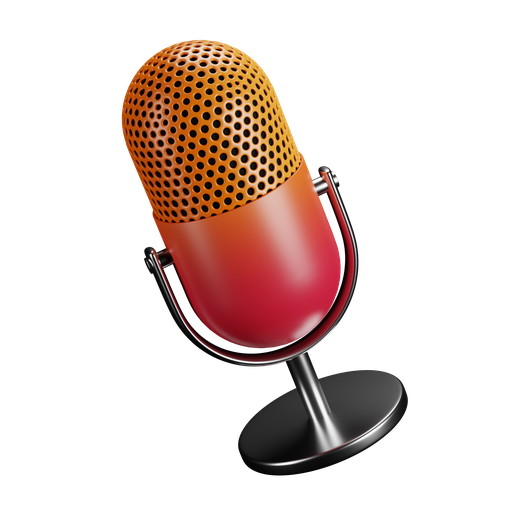 Mic, dynamic, color icon