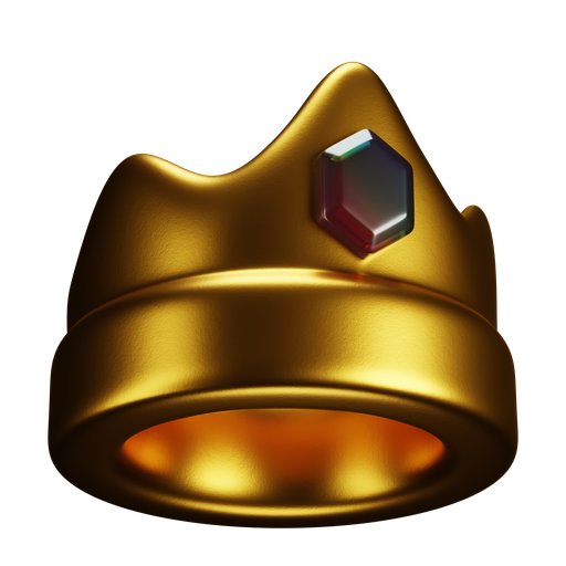 Crown, dynamic, color icon