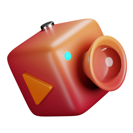 Video, camera, dynamic, color icon
