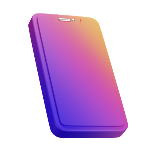 Mobile, dynamic, gradient icon