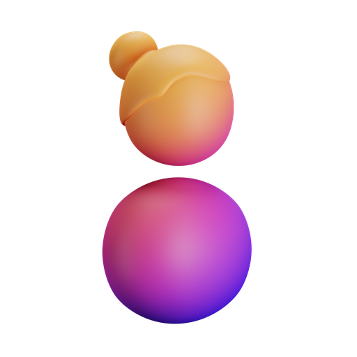 Girl, dynamic, gradient icon