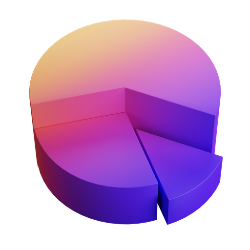 Chart, dynamic, gradient icon