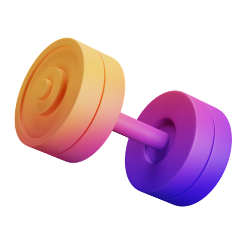 Gym, dynamic, gradient icon
