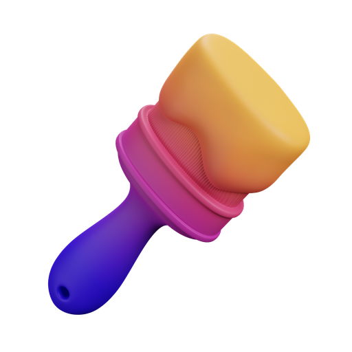 Brush, dynamic, gradient icon
