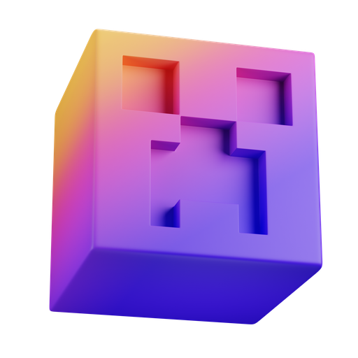 Minecraft, dynamic, gradient icon