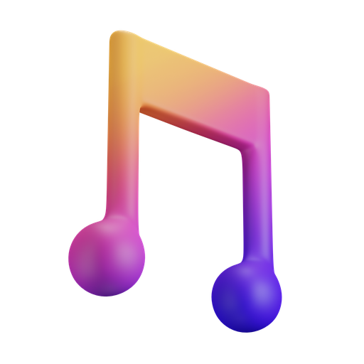 Music, dynamic, gradient icon