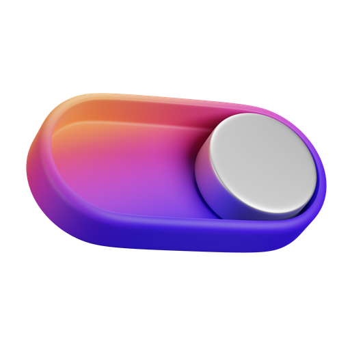Toggle, dynamic, gradient icon