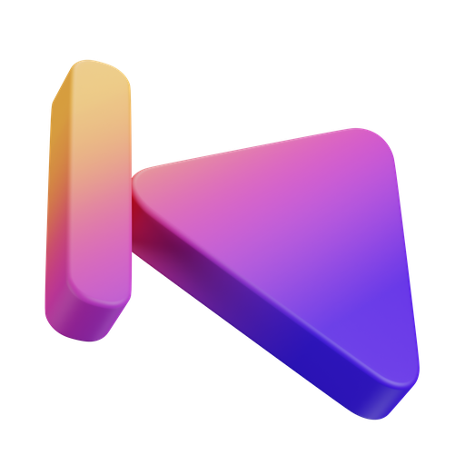 Back, dynamic, gradient icon
