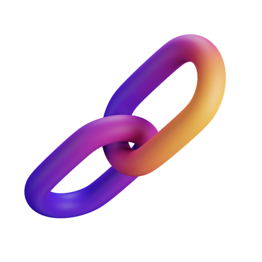 Link, dynamic, gradient icon