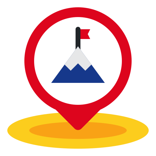 Mountain, range, maps, location, placeholder, pin icon