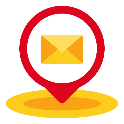 Post, office, mail, maps, location, placeholder, pin icon