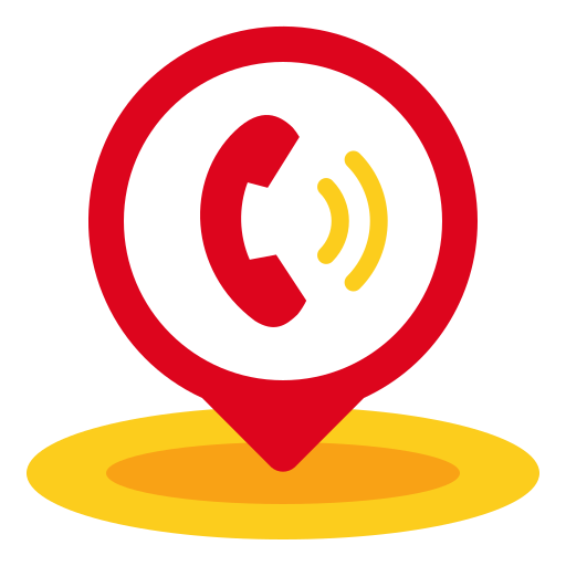 Phone, telephone, maps, location, placeholder, pin icon