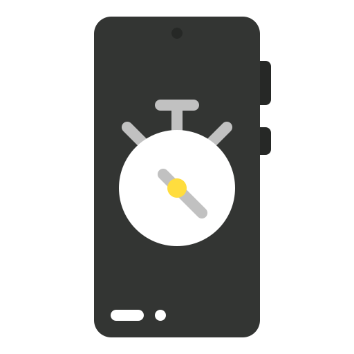 Timer, time, stopwatch, wait, mobile, phone, smartphone icon