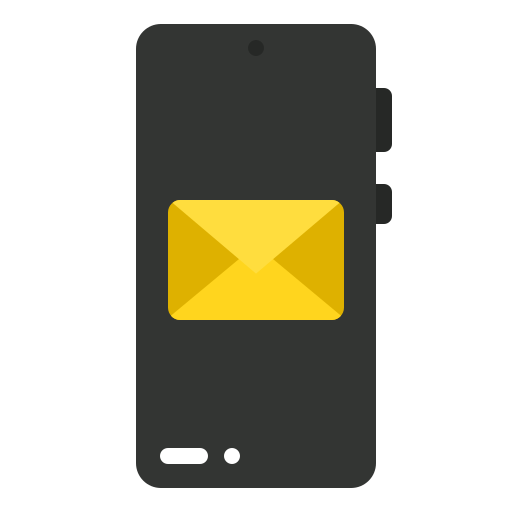 Email, mail, message, cell, phone, ui, mobile icon