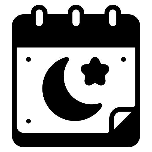 Calendar, event, islam, eid, mubarak, time, date icon