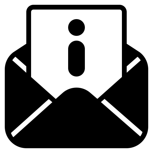 Information, info, email, mail, envelope, message, letter icon