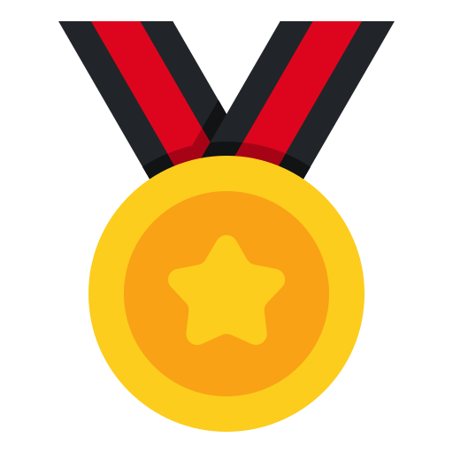 Medal, champion, award, winner, olympic, games, sign icon