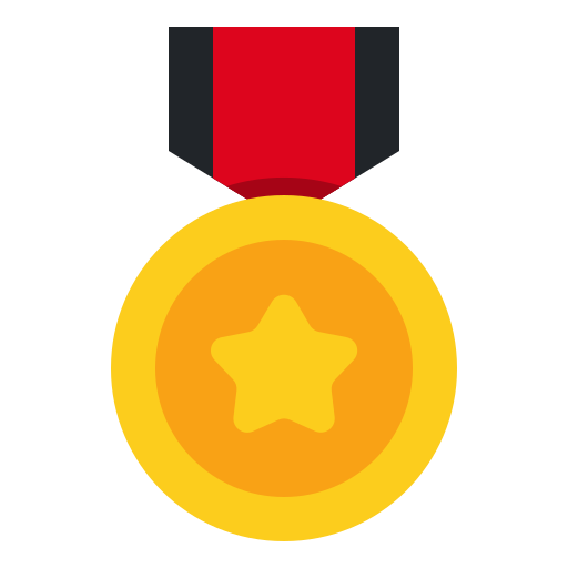 Medal, champion, award, winner, olympic, games, sign icon