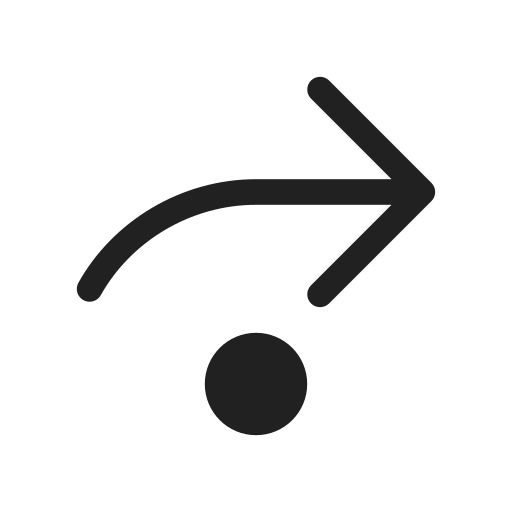 Ic, fluent, arrow, step, over, filled icon