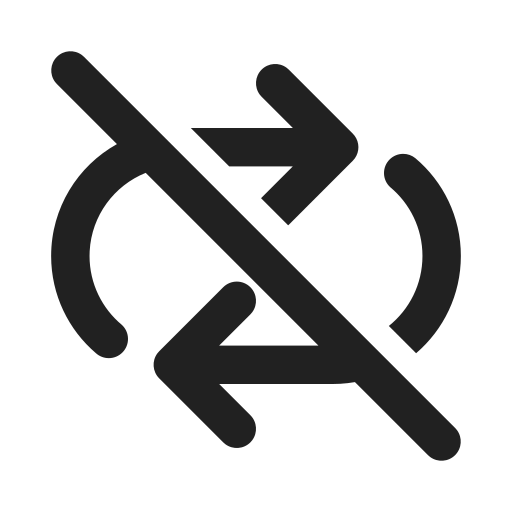 Ic, fluent, arrow, repeat, all, off, filled icon