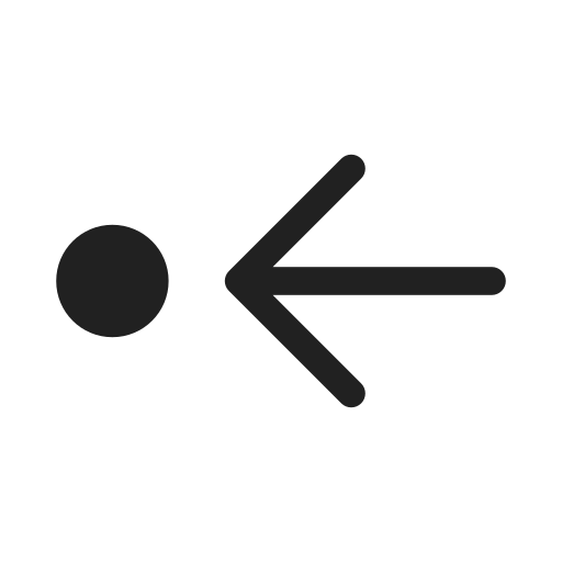 Ic, fluent, arrow, step, in, left, filled icon