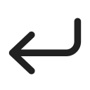 Ic,Fluent,Arrow,Enter,Left,Filled