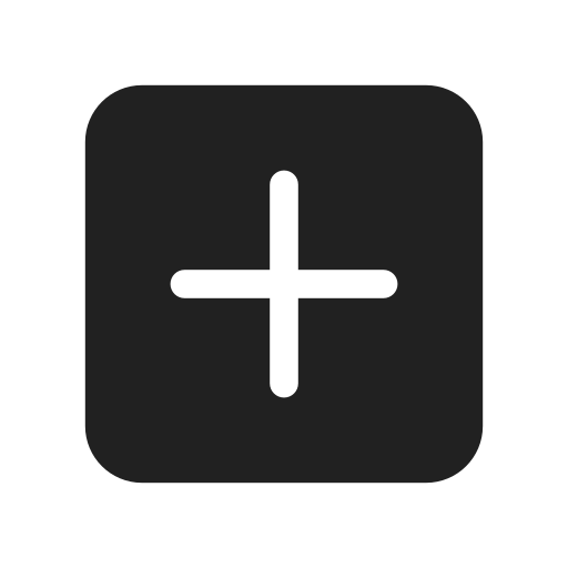 Ic, fluent, add, square, filled icon