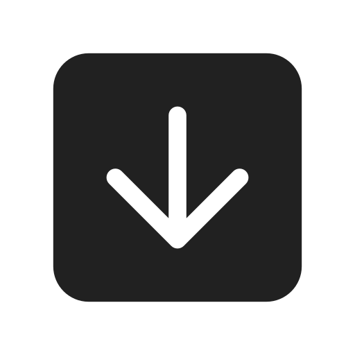 Ic, fluent, arrow, square, down, filled icon