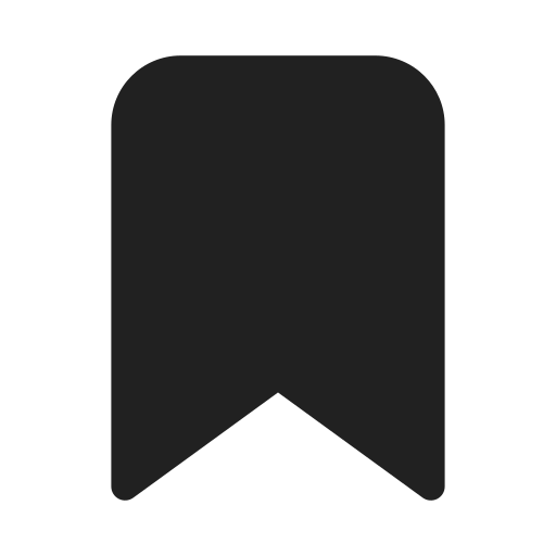 Ic, fluent, bookmark, filled icon
