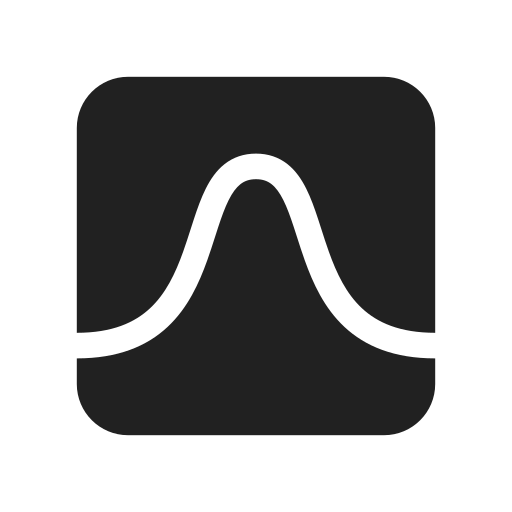 Ic, fluent, bezier, curve, filled icon