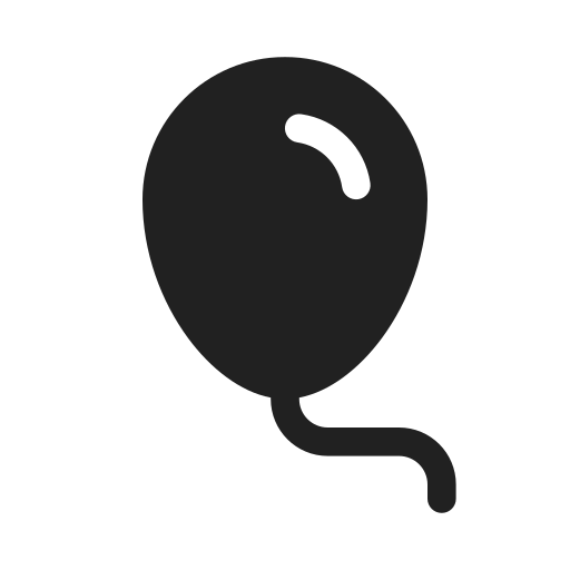 Ic, fluent, balloon, filled icon