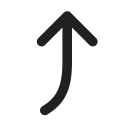Ic,Fluent,Arrow,Curve,Up,Right,Filled