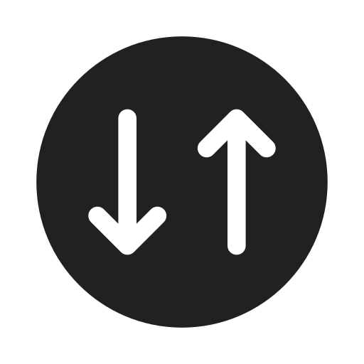 Ic, fluent, arrow, circle, down, up, filled icon