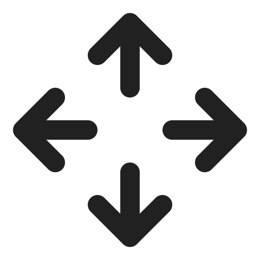 Ic, fluent, arrow, move, filled icon
