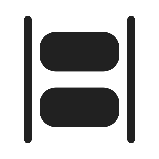 Ic, fluent, align, stretch, horizontal, filled icon